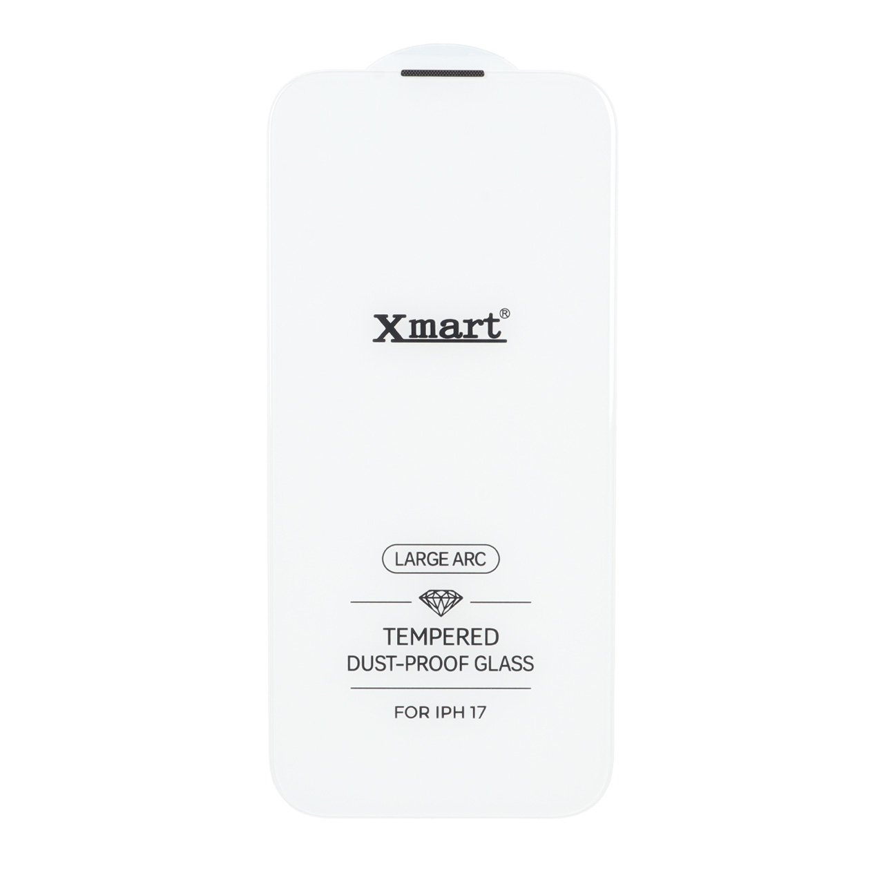 محافظ صفحه نمایش شیشه ای بدون حاشیه توری دار Xmart 3D Large Arc مدل Apple iPhone 17